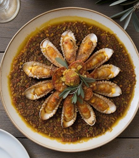 Paella Style Seafood and Chicken Topping recipe image