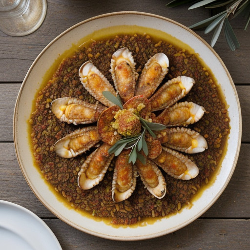 Paella Style Seafood and Chicken Topping recipe image