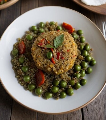 Paellaquinoa recipe image
