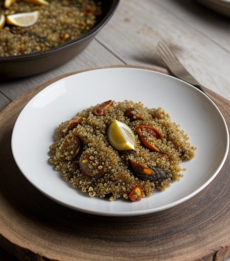 Paellaquinoa recipe image