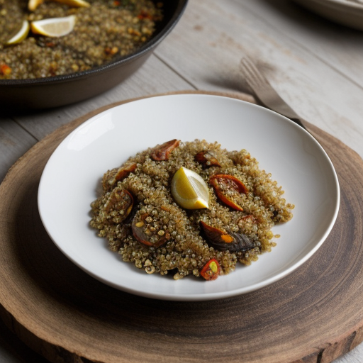 Paellaquinoa recipe image
