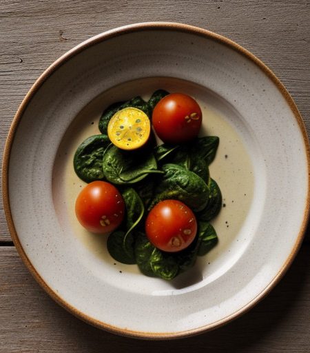 Palak Tomatar (Spinach & Tomatoes recipe image
