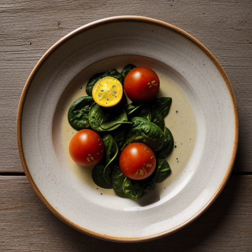 Palak Tomatar (Spinach & Tomatoes recipe image