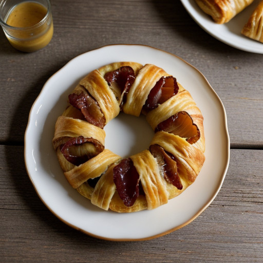 Palmiers With Honey Mustard & Prosciutto recipe image