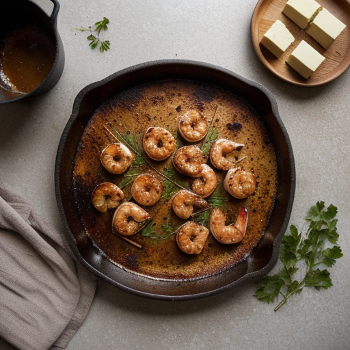 Pan Barbecued Shrimp recipe image