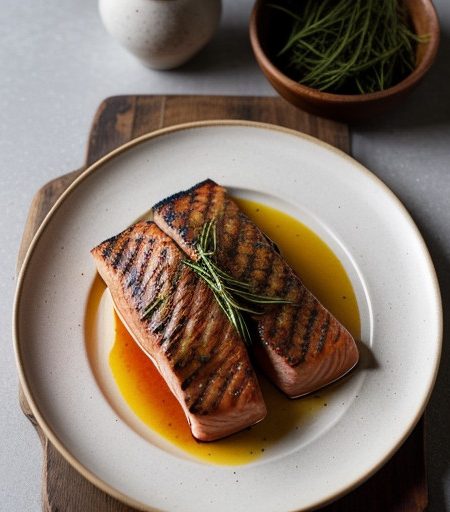 Pan-Grilled Fillets With Tomato & Tarragon recipe image