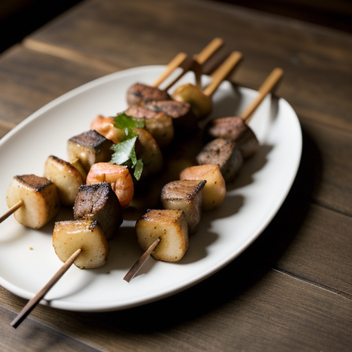 Pan-Pacific Potato-Shrimp Kebabs recipe image