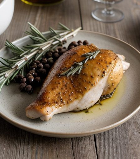 Pan-Roasted Chicken With Garlic and Rosemary recipe image