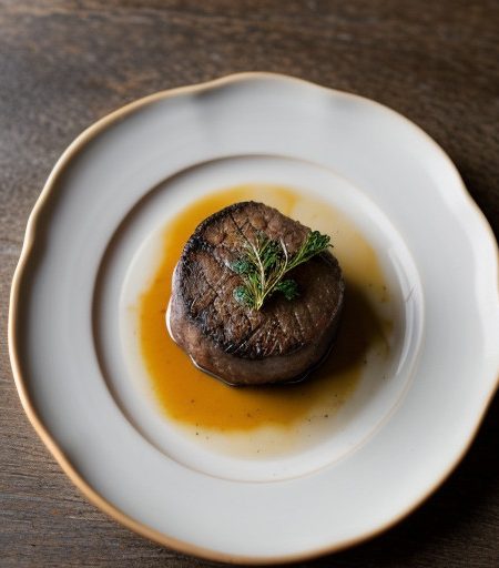 Pan-Roasted Filet Mignon Stuffed With English Stilton recipe image