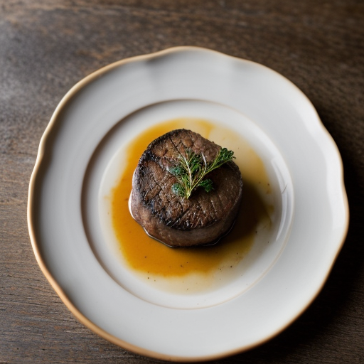 Pan-Roasted Filet Mignon Stuffed With English Stilton recipe image