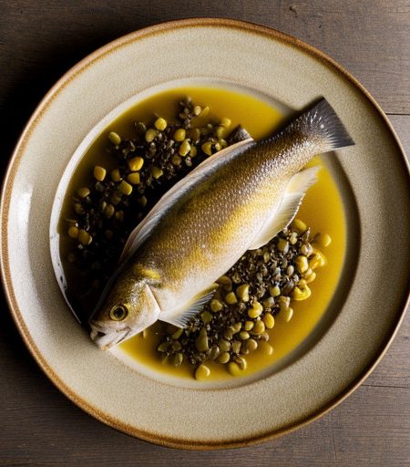 Pan-Roasted Grouper With Leeks Corn & Mustard Seeds - Bon recipe image