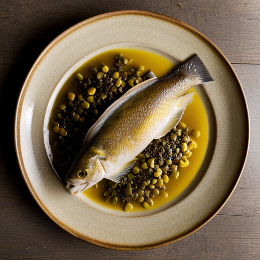 Pan-Roasted Grouper With Leeks Corn & Mustard Seeds - Bon recipe image