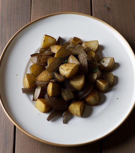 Pan-Roasted Potatoes and Onions With Cumin recipe image