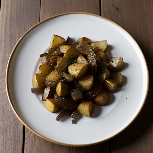 Pan-Roasted Potatoes and Onions With Cumin recipe image