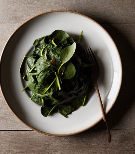 Pan-Wilted Winter Greens With Fresh Ginger (H recipe image