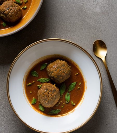 Panang Loog Chin Nua (Meatballs Panang Curry recipe image