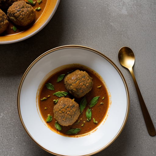 Panang Loog Chin Nua (Meatballs Panang Curry recipe image