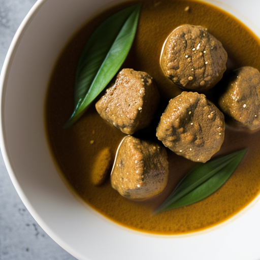 Panang Loog Chin Nua (Thai Meatballs Panang Curry recipe image
