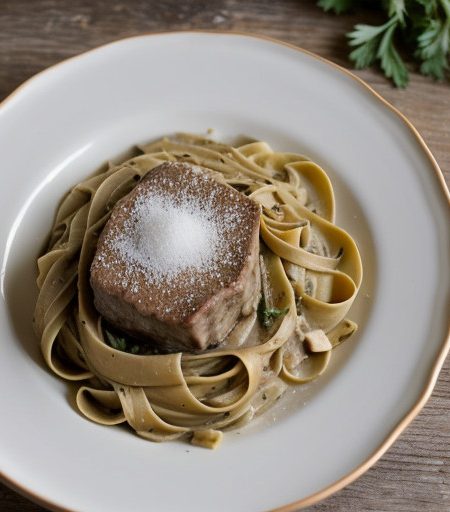 Paneed Veal & Fettucini recipe image