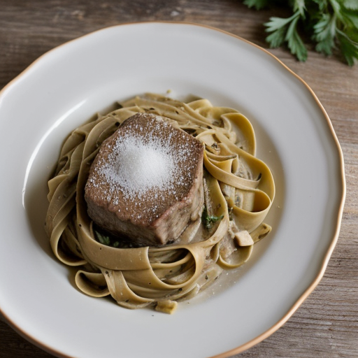 Paneed Veal & Fettucini recipe image
