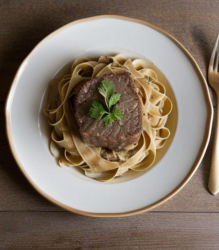 Paneed Veal and Fettucini recipe image