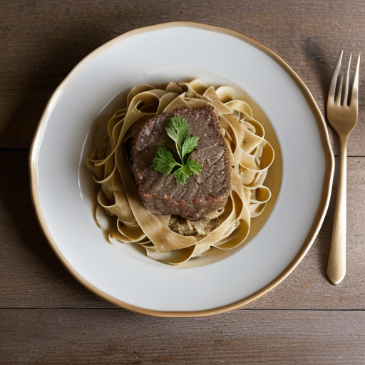 Paneed Veal and Fettucini recipe image
