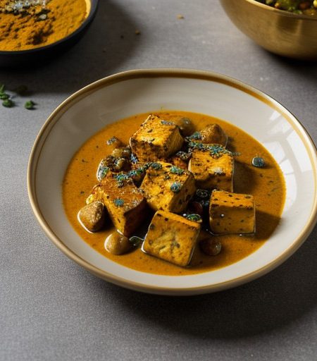 Paneer - Ellen's Fresh Cheese Curry recipe image