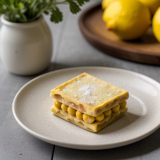 Panelle With Lemon Peppered Almonds recipe image