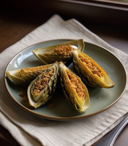 Pansotti Triangles With Artichokes Like Genoa recipe image
