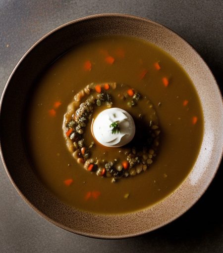Pantry Soup: Bean Soup With Carrot Salsa recipe image
