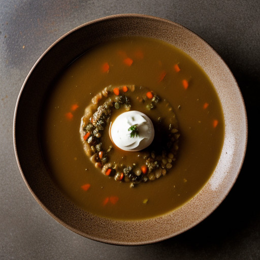 Pantry Soup: Bean Soup With Carrot Salsa recipe image