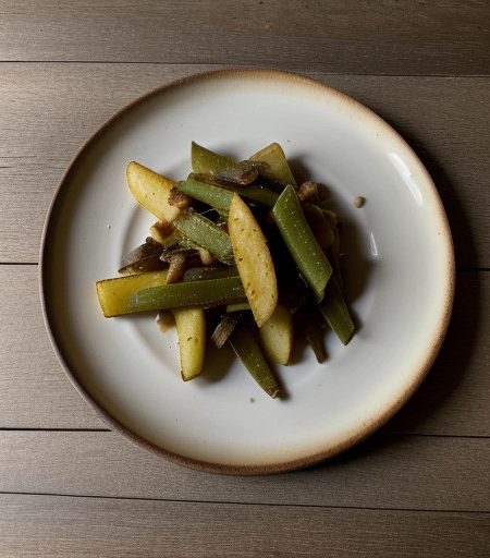 Papas Fritas Con Rajas (Potatoes Fried With C recipe image