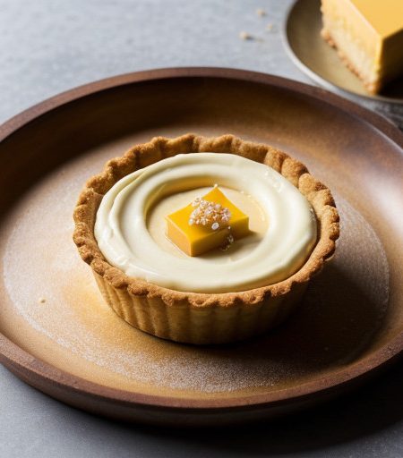 Papaya-Cream Cheese Tart With Macadamia Nuts recipe image