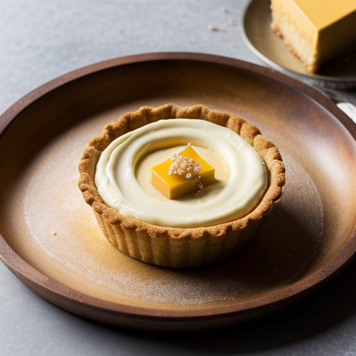 Papaya-Cream Cheese Tart With Macadamia Nuts recipe image