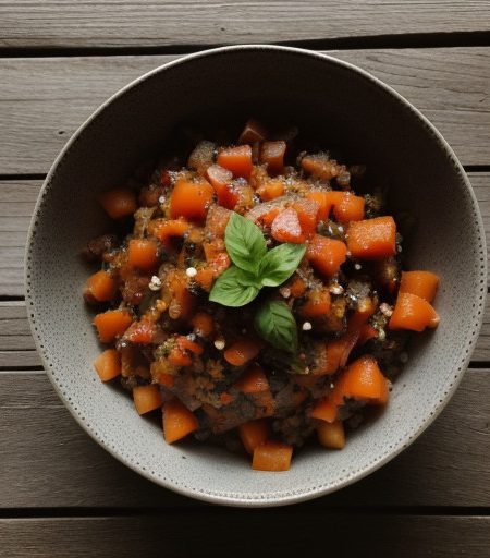 Papaya~ Pepper Relish (Rubey recipe image