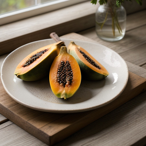 Papaya in Cinnamon Syrup recipe image