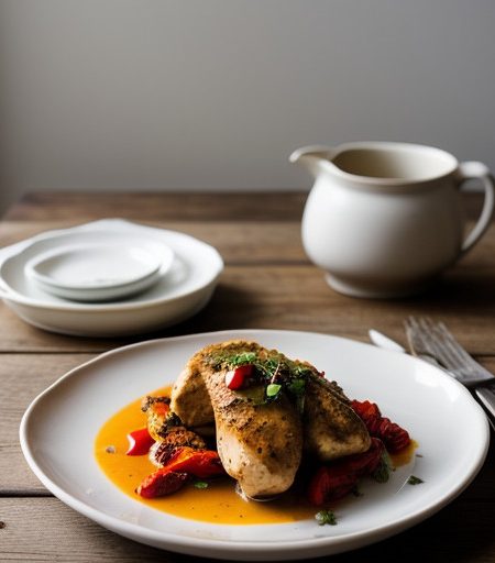 Paprika Chicken & Roasted Peppers recipe image
