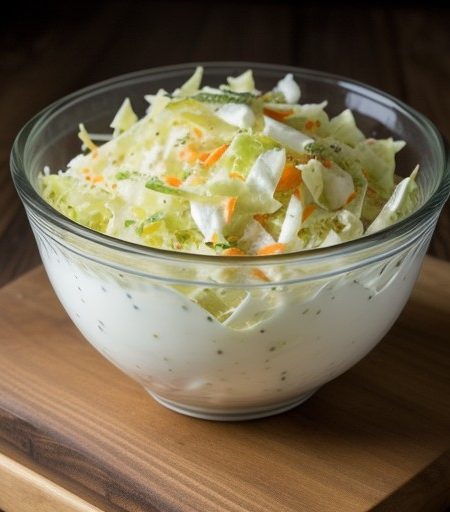 Parboiled White Coleslaw (Gebruehter Weisskrautsalat recipe image