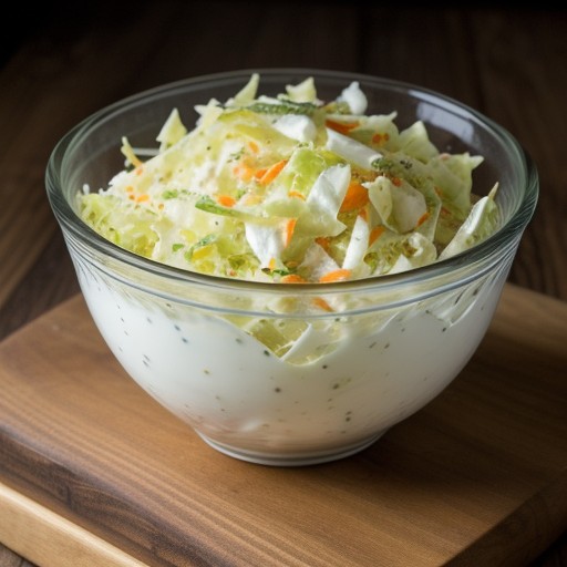 Parboiled White Coleslaw (Gebruehter Weisskrautsalat recipe image