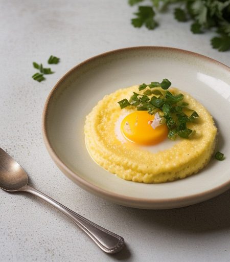 Parmesan Cheddar Grits Pudding recipe image