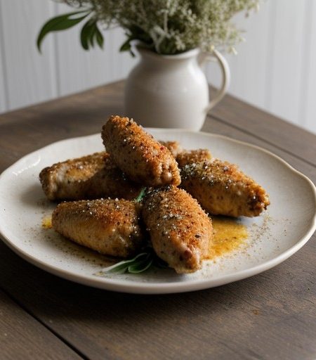 Parmesan Chicken Wings Oreganata recipe image