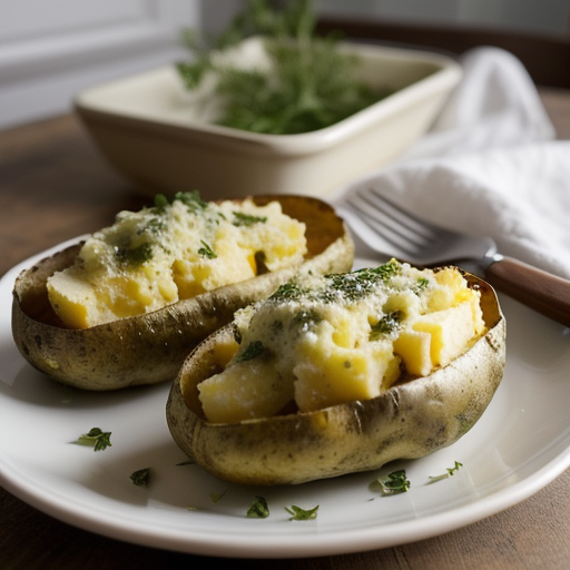 Parmesan-Herb Stuffed Baked Potatoes recipe image