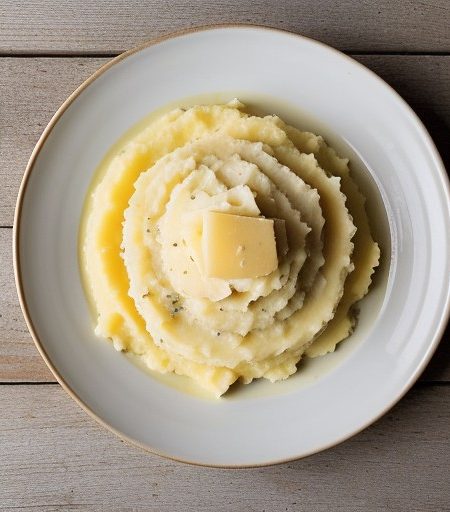 Parmesan Mashed Potatoes (Puree Con Parmigiano recipe image