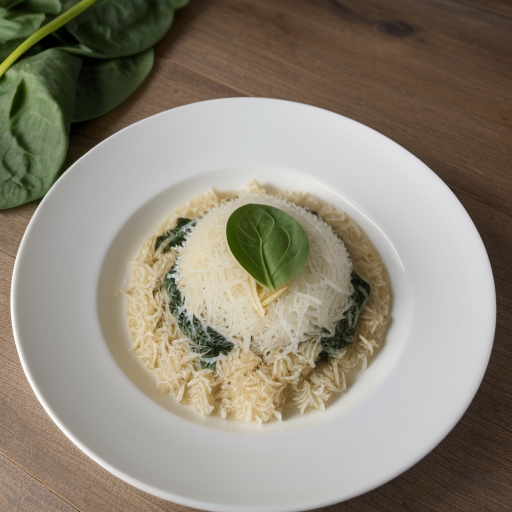 Parmesan Rice With Spinach recipe image
