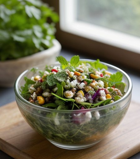 Parsley and Mint Salad With Chipotle Vinaigrette recipe image