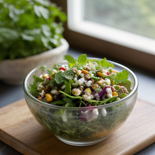 Parsley and Mint Salad With Chipotle Vinaigrette recipe image
