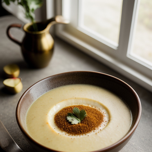 Parsnip & Apple Soup (Irish recipe image