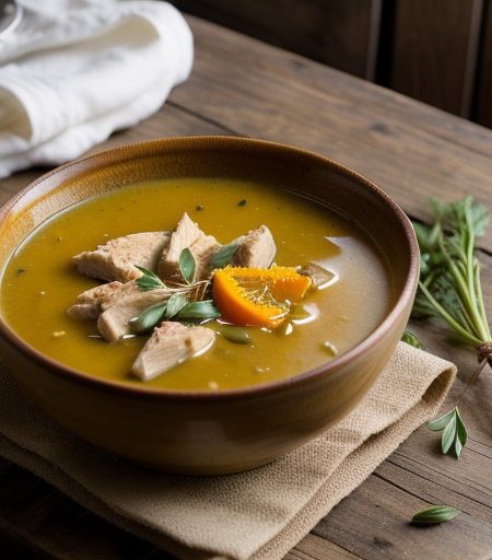 Parsnip~ Chicken & Orange Soup recipe image
