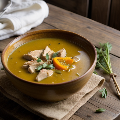 Parsnip~ Chicken & Orange Soup recipe image