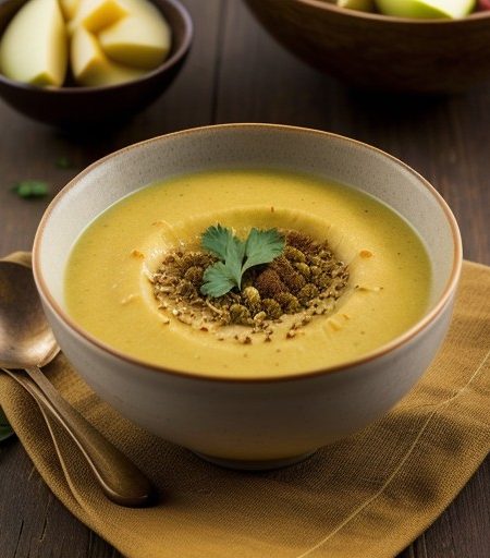 Parsnip and Apple Soup (Irish recipe image